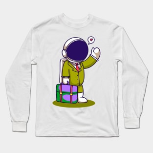 Astronaut Employee Go To Office Long Sleeve T-Shirt